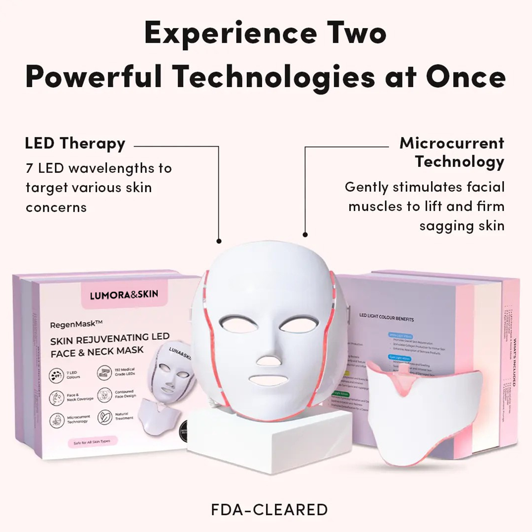 RegenMask™ LED & Microcurrent Mask for Lifting Jowls, Cheeks, and Lower Face